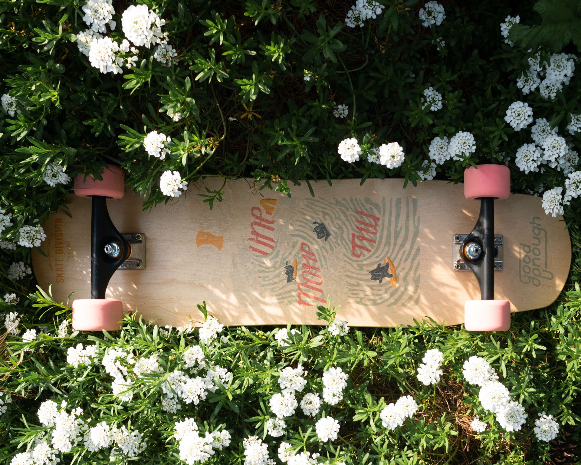 Good enough skateboard illustrated design